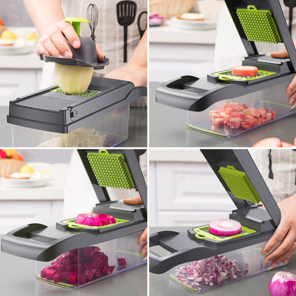 Multifunctional Vegetable Cutter Home Kitchen Slicing And Dicing Fruit Artifact – Image 2
