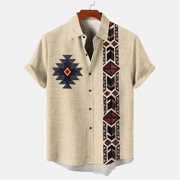 Summer Men's Breathable Four-sided Stretch Short Sleeve – Image 6