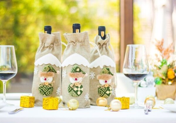Christmas Decorations Christmas Wine Bottle Socks – Image 3