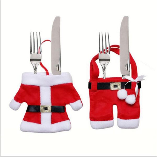 Christmas knife and fork bag Christmas tableware set – Image 6