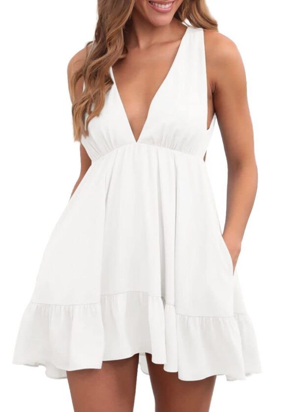 Backless Sleeveless Sling Dress Women – Image 7