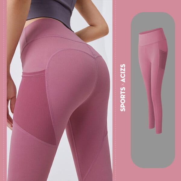 Yoga Pants Women With Pocket Leggings Sport Girl Gym Leggings Women Tummy Control Jogging Tights Female Fitness Pants – Image 8
