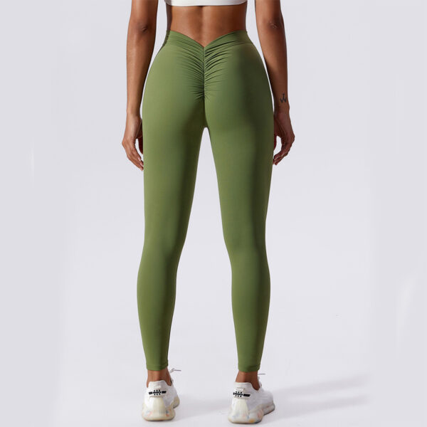 Slim Yoga Fitness Pants Breathable Quick-drying Leggings Peach Hip Lifting Trousers For Women Clothing – Image 9