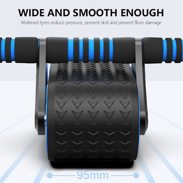Double Wheel Abdominal Exerciser Women Men Automatic Rebound Ab Wheel Roller Waist Trainer Gym Sports Home Exercise Devices – Image 9
