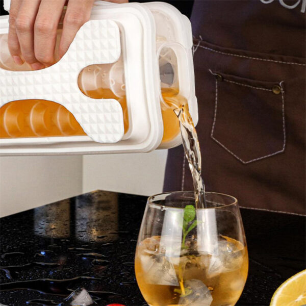 2in1 Portable Silicone Ice Ball Mold Ice Maker Water Bottle Ice Cube Mould Bottle Creative Ice Ball Diamond Curling Summer Kitchen Gadgets – Image 7