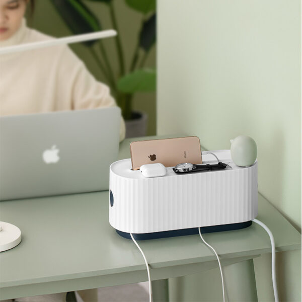 Power Strip Wire Case Cable Storage Box Anti Dust Charger Socket Organizer Network Line Storage Bin Charger Wire Management – Image 5