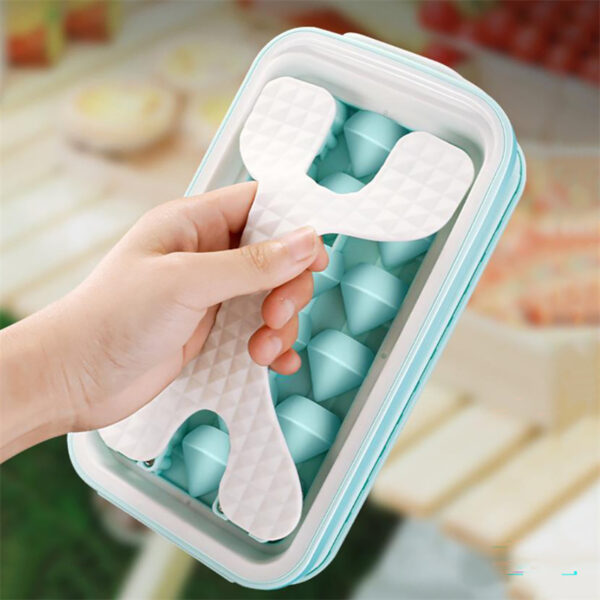 2in1 Portable Silicone Ice Ball Mold Ice Maker Water Bottle Ice Cube Mould Bottle Creative Ice Ball Diamond Curling Summer Kitchen Gadgets – Image 6