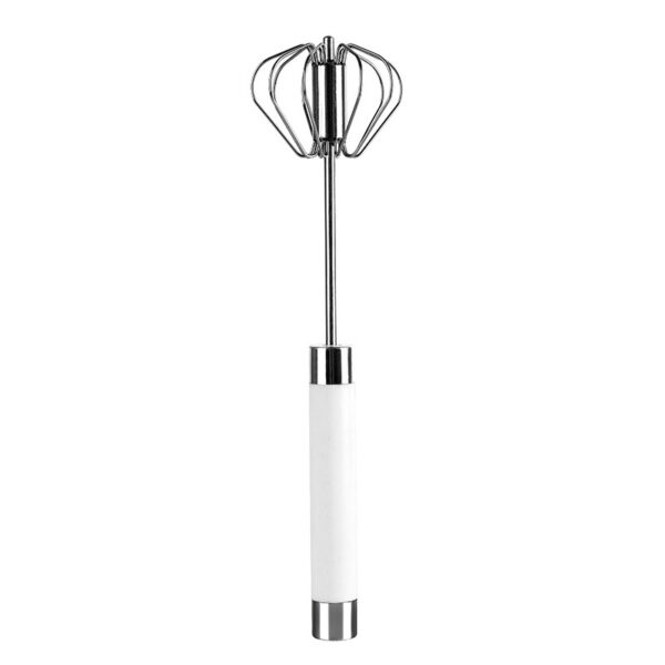 Semi-automatic Stainless Steel Egg Beater Whisk Hand Pressure Rotating Manual Mixer Egg Tools Cream Stirrer Kitchen Accessories – Image 6