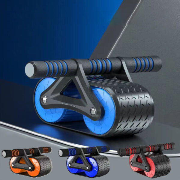 Double Wheel Abdominal Exerciser Women Men Automatic Rebound Ab Wheel Roller Waist Trainer Gym Sports Home Exercise Devices – Image 7
