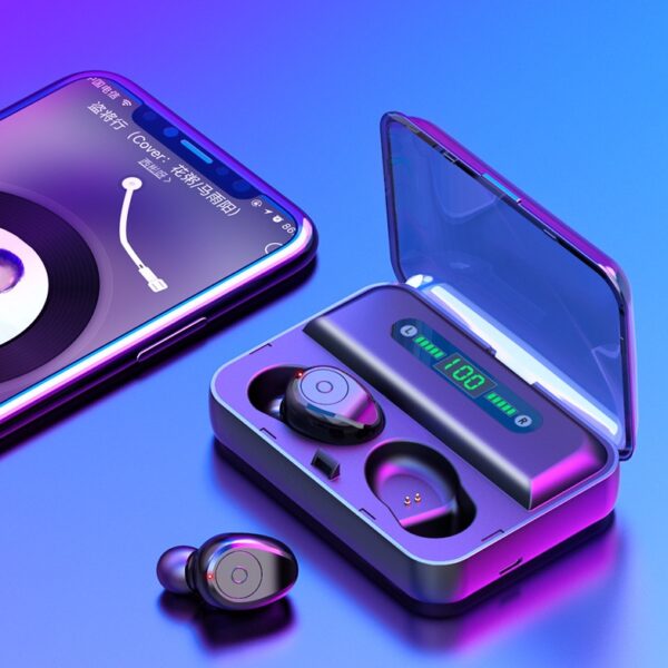 Multifunction Bluetooth Headset Binaural Movement Power Bank Phone Support – Image 3