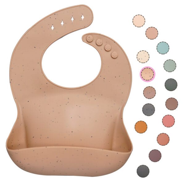 Soft Waterproof Silicone Baby Bib with Food Catcher, Baby Silicone Bib – Image 6