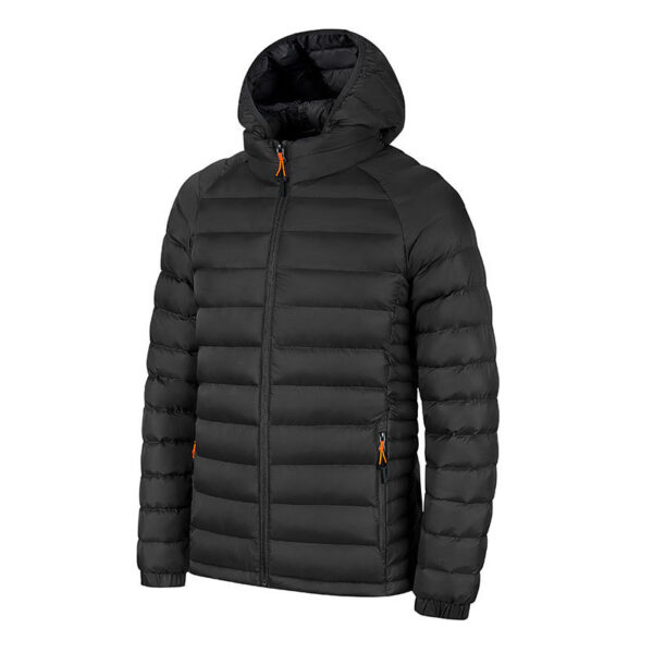 Winter Lightweight Hooded Coat With Pockets Fashion Warm Portable Zipper Jacket For Men Clothing Solid Color Outerwear Tops – Image 7