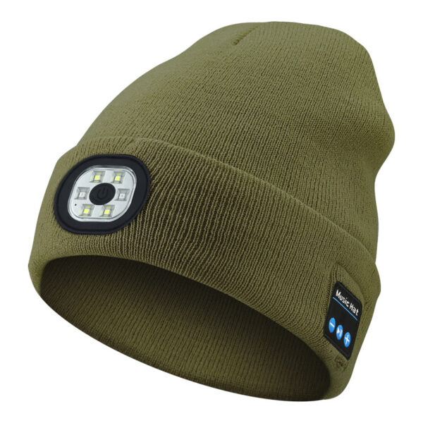 Removable And Washable Rechargeable LED Luminous Lighting Knitted Hat – Image 8