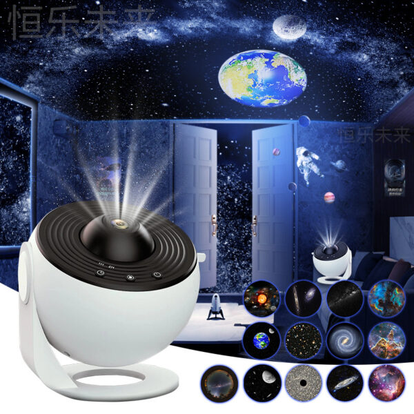 Night Light Galaxy Projector Starry Sky Projector 360 Rotate Planetarium Lamp For Kids Bedroom Valentines Day Gift Wedding Deco – Image 3