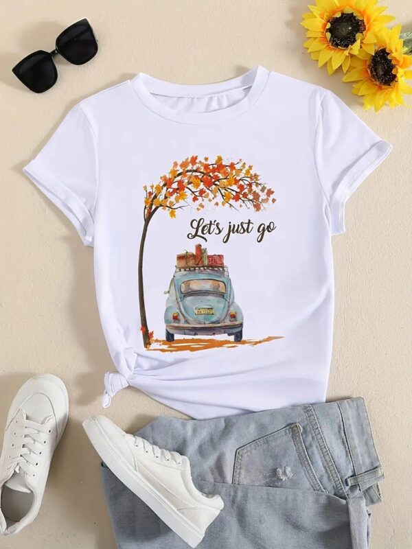 Women's Short-sleeved T-shirt Fashion Casual Home – Image 7