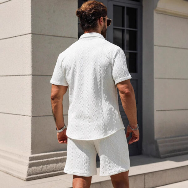 Men's Shirt Casual Loose Short Sleeves Shorts – Image 3