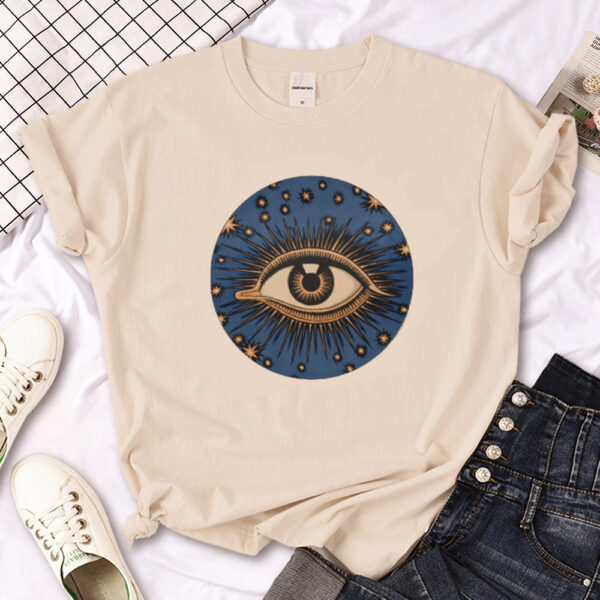 Witch Triple Moon Gothic Sun Tshirt Women Y2K Tee Female Des – Image 3