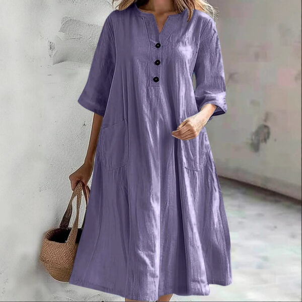 Cross Border Dress Loose Three-button Pocket Jumpsuit – Image 2