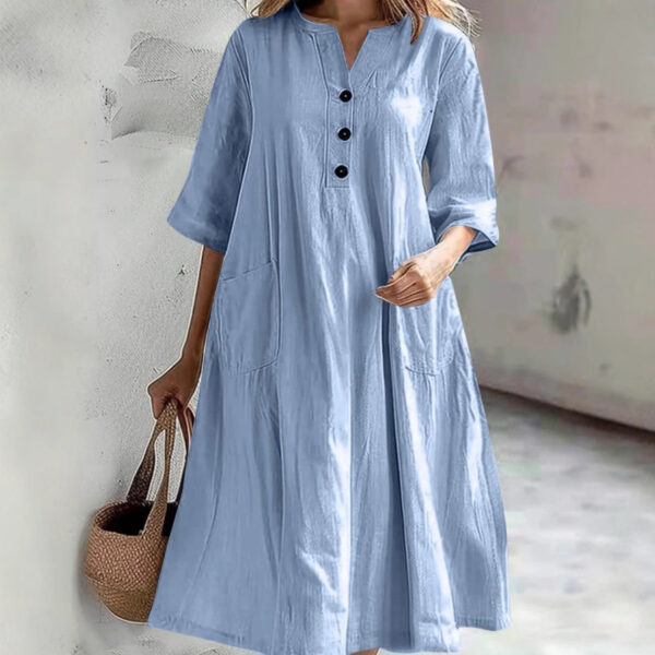 Cross Border Dress Loose Three-button Pocket Jumpsuit – Image 5