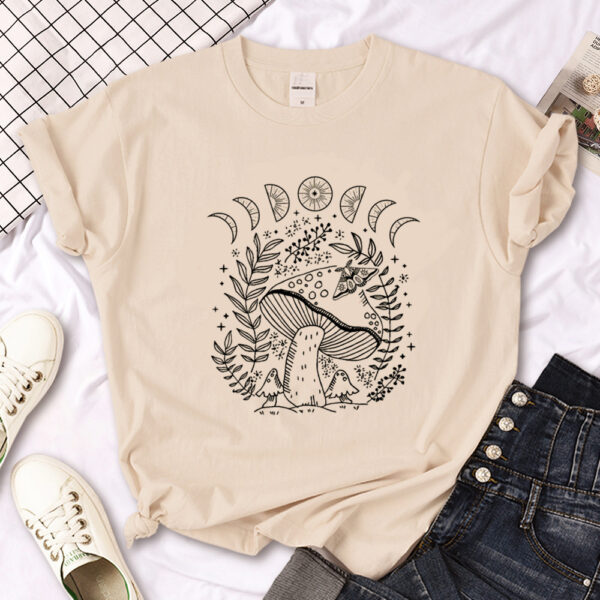Witch Triple Moon Gothic Sun Tshirt Women Y2K Tee Female Des – Image 8