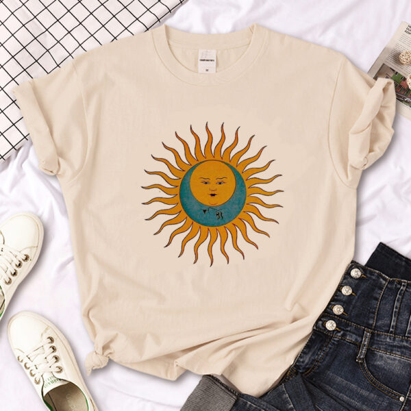 Witch Triple Moon Gothic Sun Tshirt Women Y2K Tee Female Des – Image 4