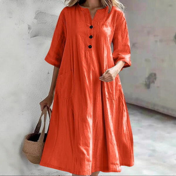 Cross Border Dress Loose Three-button Pocket Jumpsuit – Image 3