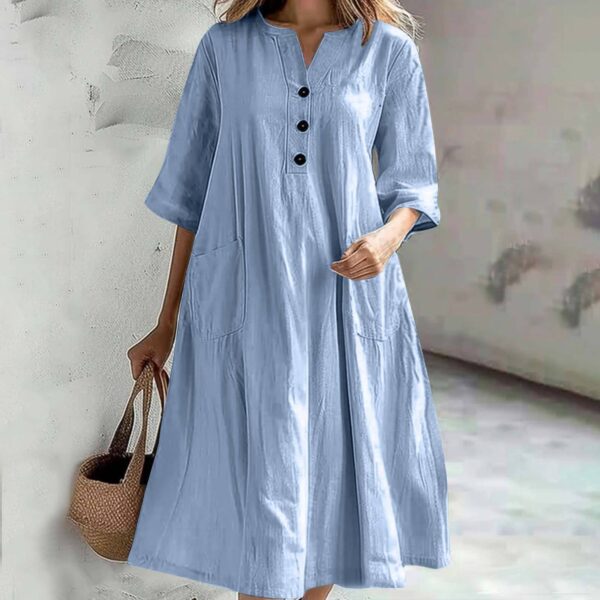 Cross Border Dress Loose Three-button Pocket Jumpsuit – Image 6