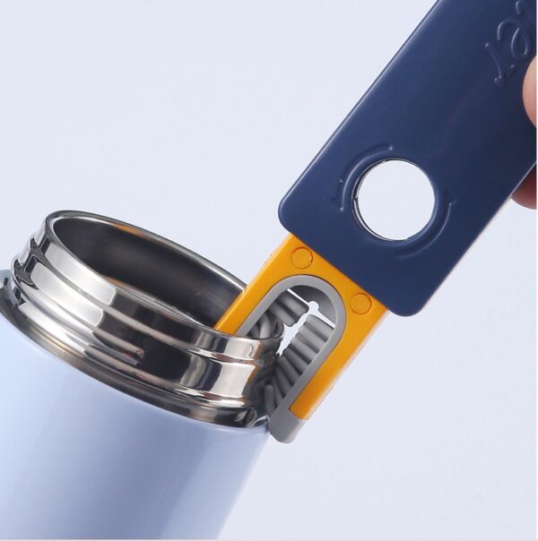 4 In 1 Bottle Gap Cleaner Brush Multifunctional Cup Cleaning Brushes Water Bottles Clean Tool Mini Silicone U-shaped Brush Kitchen Gadgets – Image 3