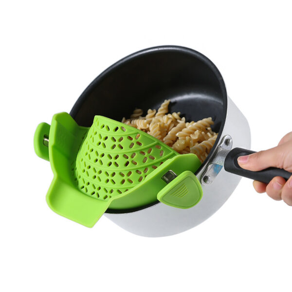 Kitchen Gadgets Silicone Pot Side Drain Stopper – Image 4