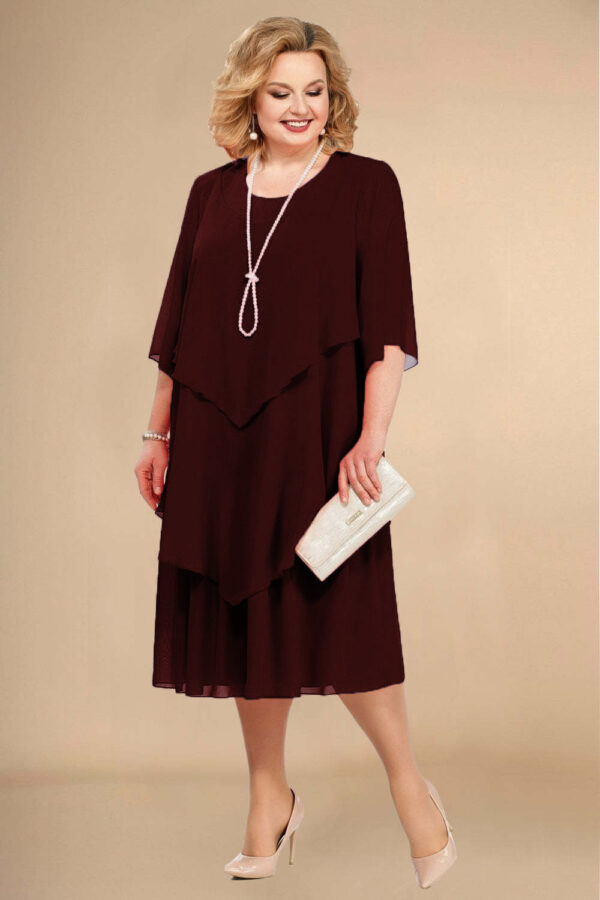 Chiffon Plus Size Mom Beach Dress – Image 8