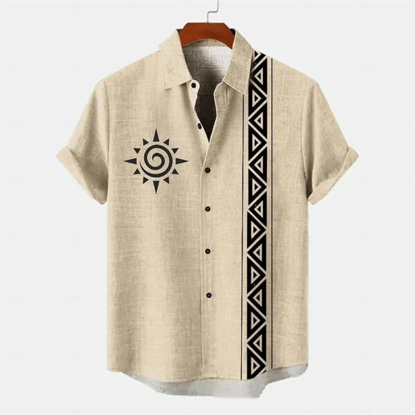 Summer Men's Breathable Four-sided Stretch Short Sleeve – Image 5