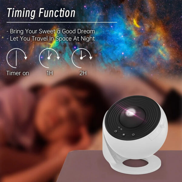 Night Light Galaxy Projector Starry Sky Projector 360 Rotate Planetarium Lamp For Kids Bedroom Valentines Day Gift Wedding Deco – Image 5