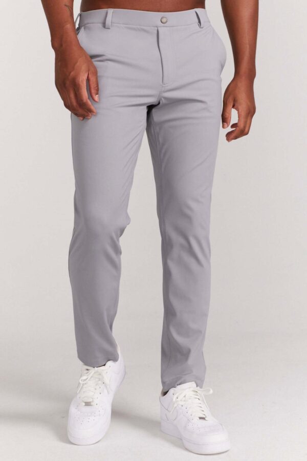 Four Seasons Slim Fit Men's Casual Solid Color Trousers – Image 7