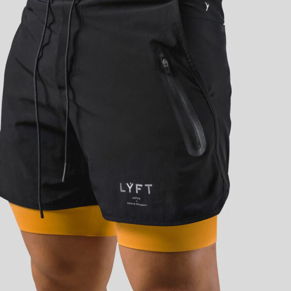 Men's Sports Casual Shorts Double Layer Basketball Running – Image 8