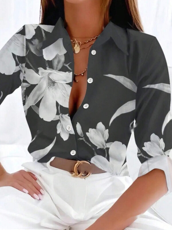 Women's Spring Summer Long Sleeve Casual Shirt