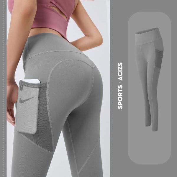Yoga Pants Women With Pocket Leggings Sport Girl Gym Leggings Women Tummy Control Jogging Tights Female Fitness Pants – Image 7