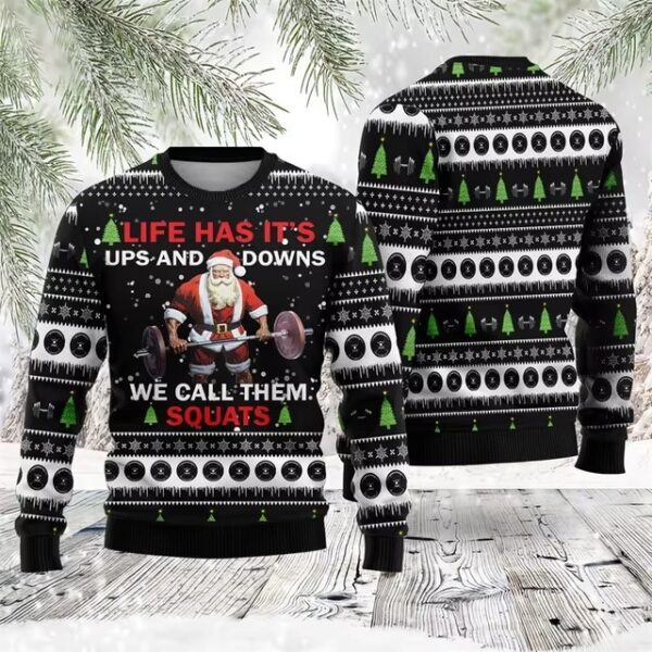 Santa Claus Funny Hip Hop 3D Digital Printing Top – Image 4
