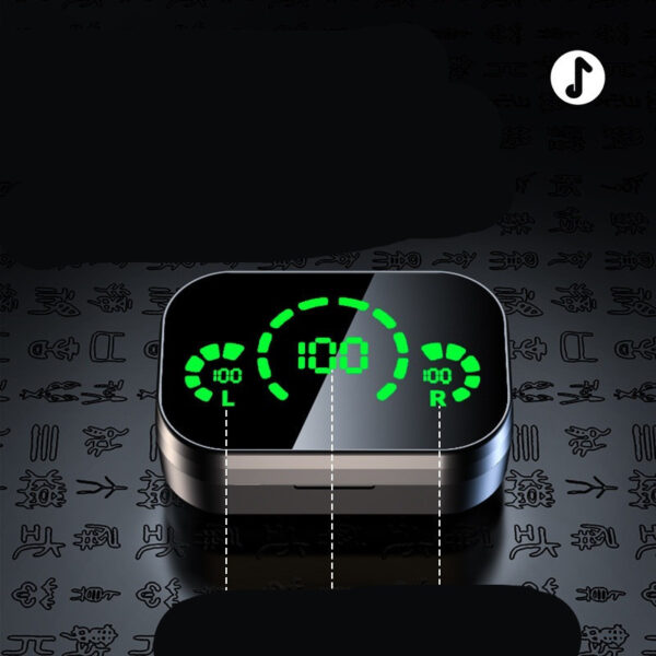 YD03 Wireless Bluetooth-compatible Headset TWS Large Screen Smart Digital Display In Ear Breathing Light – Image 7