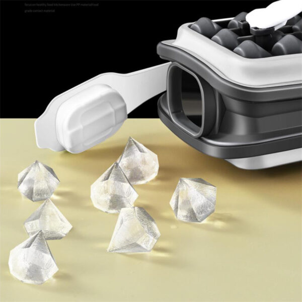2in1 Portable Silicone Ice Ball Mold Ice Maker Water Bottle Ice Cube Mould Bottle Creative Ice Ball Diamond Curling Summer Kitchen Gadgets – Image 5
