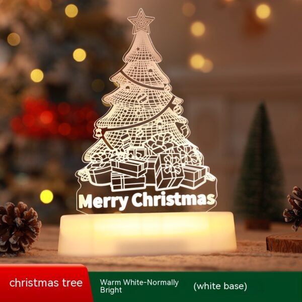 Christmas Decoration 3D Lamp Acrylic LED Night Lights New Year Valentines Day Christmas Kids Gift Christmas Ornaments – Image 2