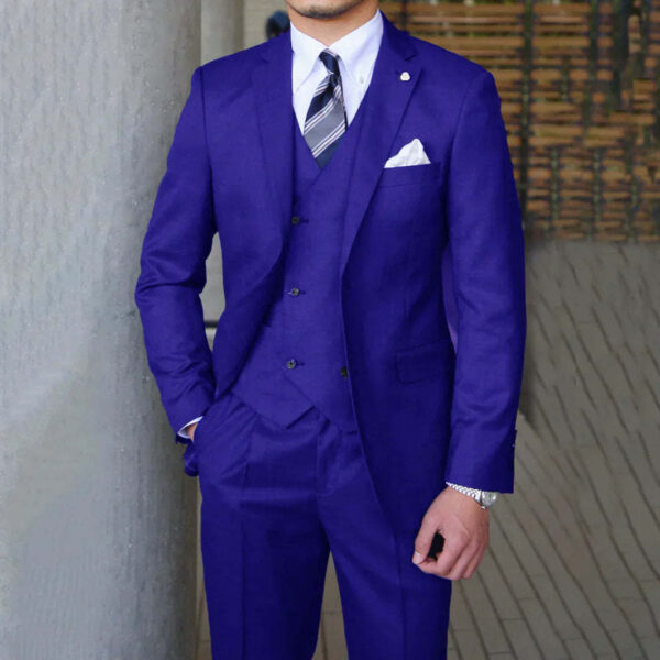 Men's Fashion Casual Slim Suit Three Pieces – Image 6