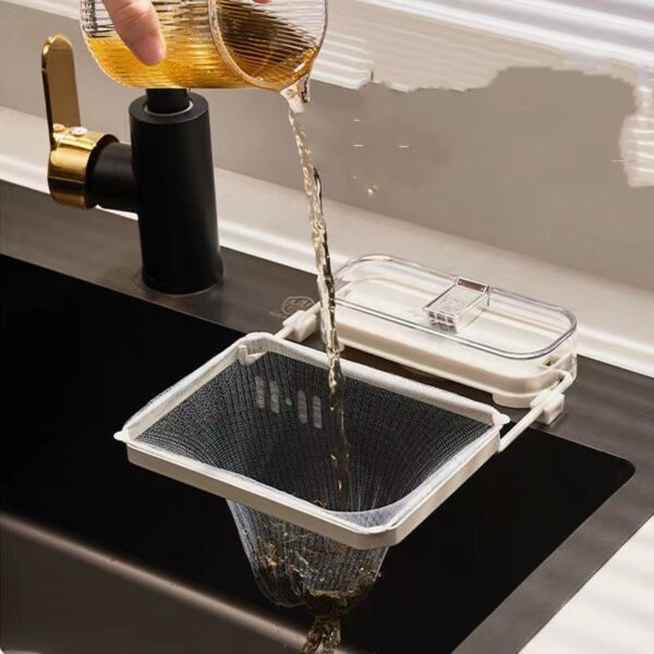 Kitchen Sink Filter Rack Suction Cup Disposable Leftover Leftovers Filter Pocket Kitchen Garbage Drain Rack Sink Strainer Kitchen Gadgets – Image 2