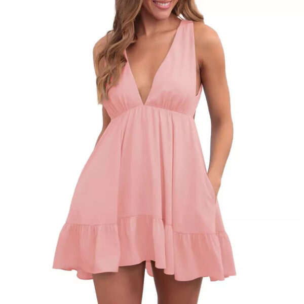 Backless Sleeveless Sling Dress Women – Image 6