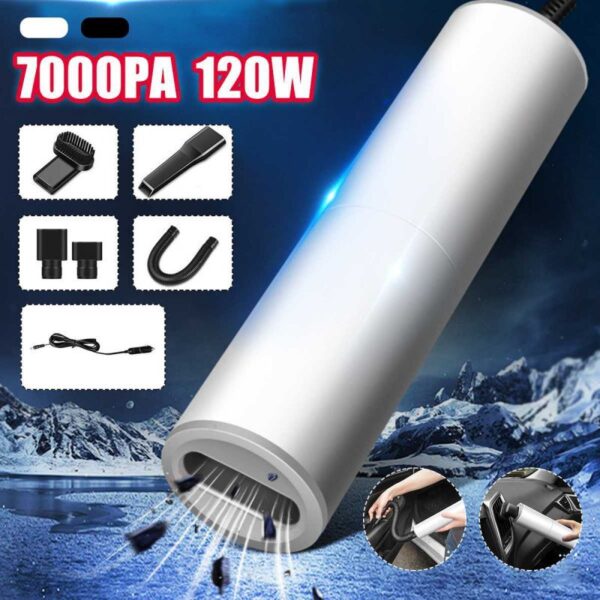 Portable Handheld Vacuum Cleaner 120W Car Charger – Image 2
