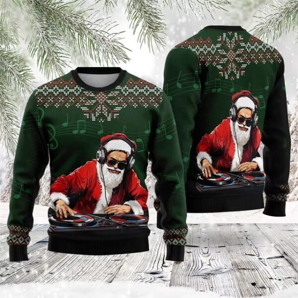 Santa Claus Funny Hip Hop 3D Digital Printing Top – Image 9
