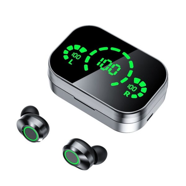 YD03 Wireless Bluetooth-compatible Headset TWS Large Screen Smart Digital Display In Ear Breathing Light – Image 5