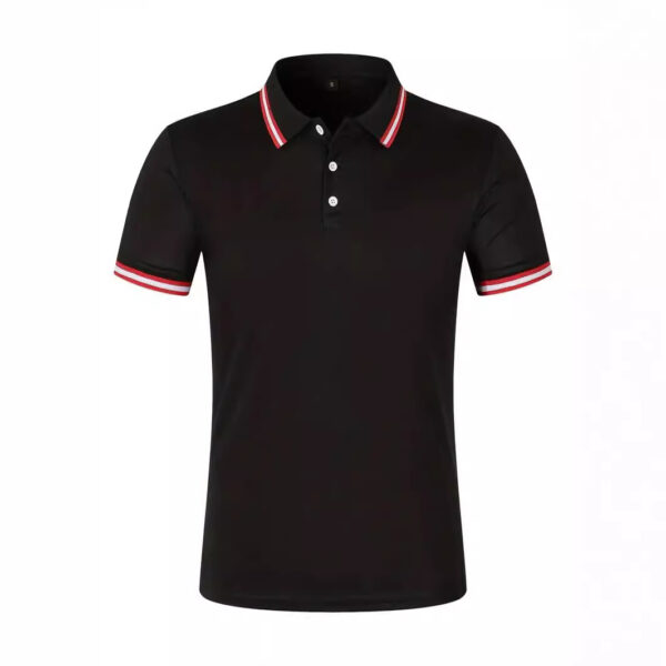 Rib Lapel Design Versatile T-shirt – Image 5