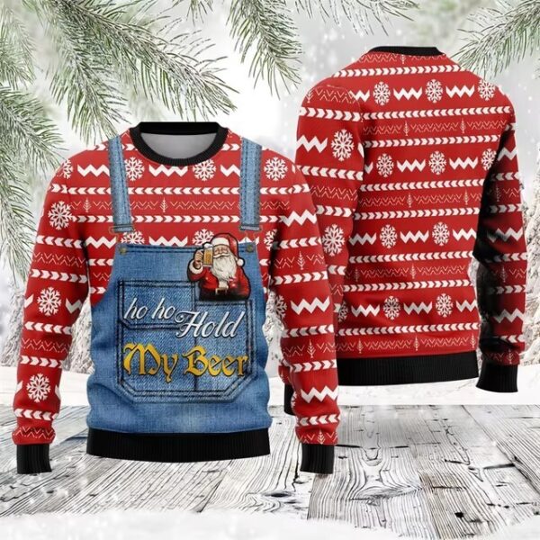 Santa Claus Funny Hip Hop 3D Digital Printing Top – Image 3