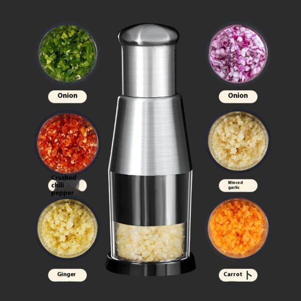Garlic Crusher Onion Chopper Multipeler Vegetables Chopper Manual Garlic Press Machine Garlic Squeezer Kitchen Gadget – Image 4
