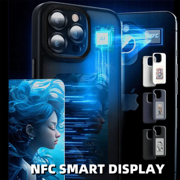 E-ink Screen Phone Case Unlimited Screen Projection Personalized Phone Cover Battery Free New Designer Luxury Phone Case – Image 4